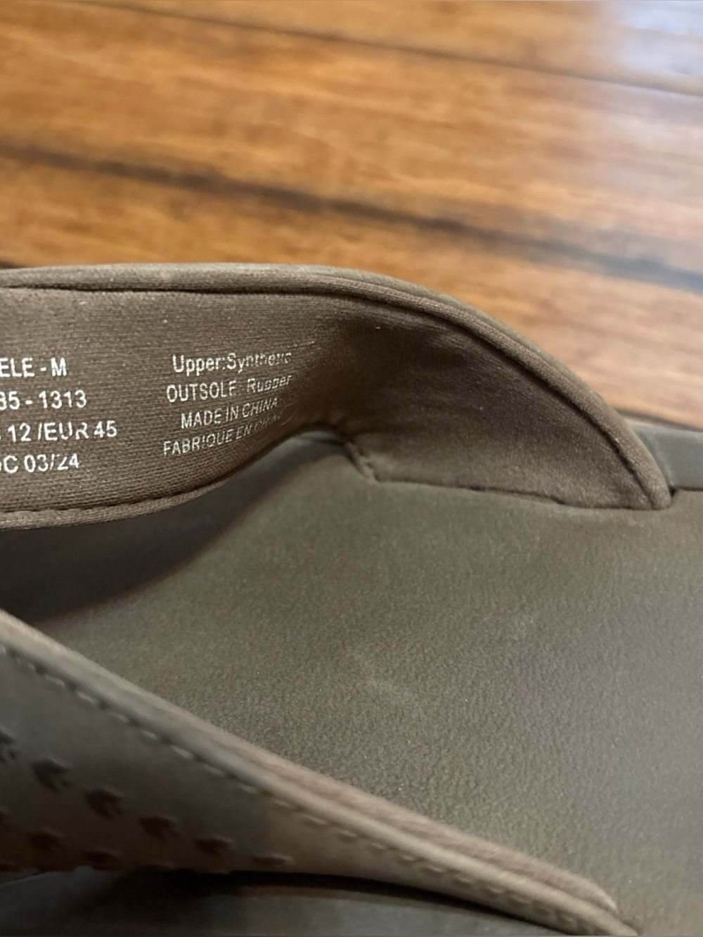 Olukai Ulele Men’s Water Ready Beach Flip Flops Sandals Mustang Mineral Size 12 - Picture 8 of 9